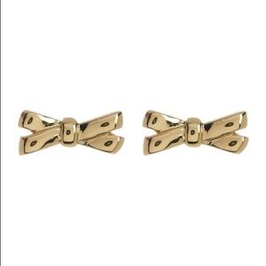 Kate Spade Double Bow Stud Earrings - Gold